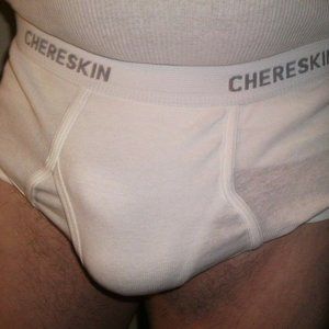 Ron Chereskin Mens Classic White Fly Front Brief L